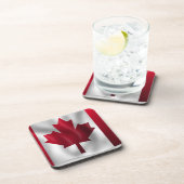 Canadese vlag bier onderzetter (Rechterzijde)