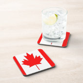 Canadese vlag bier onderzetter (Rechterzijde)