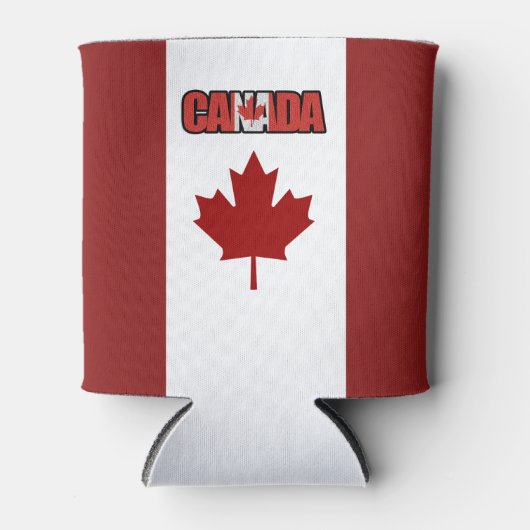 Canadese vlag blikjeskoeler (Voorkant)