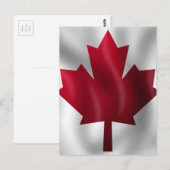 Canadese vlag briefkaart (Voorkant / Achterkant)