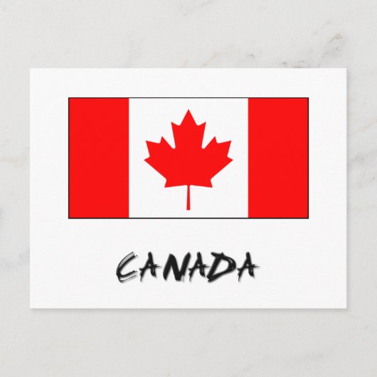 Canadese vlag briefkaart (Voorkant)