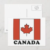 Canadese vlag briefkaart (Voorkant / Achterkant)