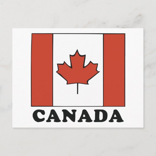Canadese vlag briefkaart (Voorkant)