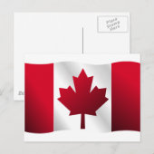 Canadese vlag briefkaart (Voorkant / Achterkant)