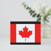 Canadese vlag briefkaart (Staand voorkant)