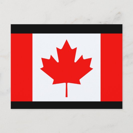 Canadese vlag briefkaart (Voorkant)