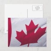 Canadese vlag. briefkaart (Voorkant / Achterkant)
