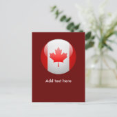 Canadese vlag briefkaart (Staand voorkant)