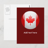 Canadese vlag briefkaart (Voorkant / Achterkant)