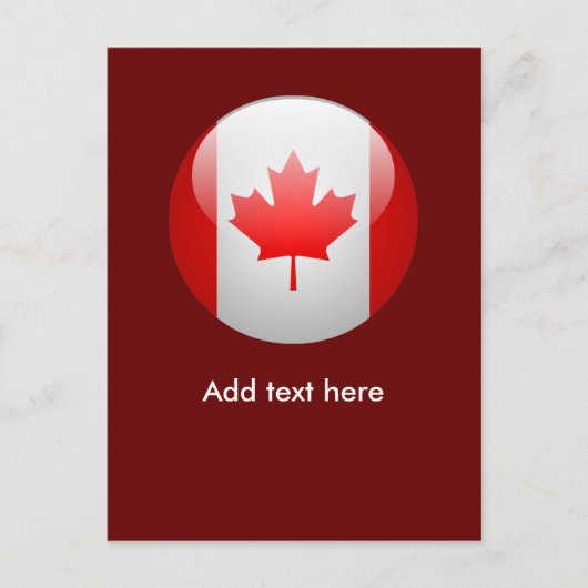 Canadese vlag briefkaart (Voorkant)