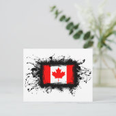 Canadese vlag briefkaart (Staand voorkant)