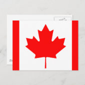 Canadese vlag briefkaart (Voorkant / Achterkant)