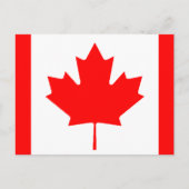 Canadese vlag briefkaart (Voorkant)