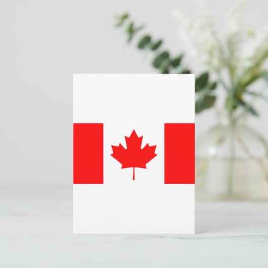 Canadese vlag briefkaart (Staand voorkant)