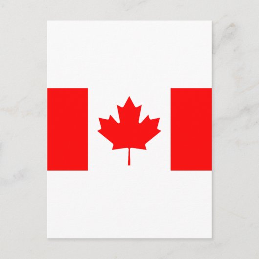 Canadese vlag briefkaart (Voorkant)