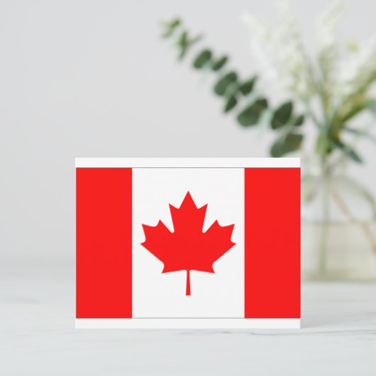 Canadese vlag briefkaart (Staand voorkant)