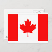 Canadese vlag briefkaart (Voorkant / Achterkant)