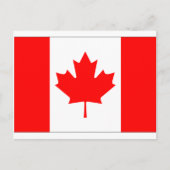 Canadese vlag briefkaart (Voorkant)