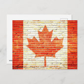 Canadese vlag briefkaart (Voorkant / Achterkant)