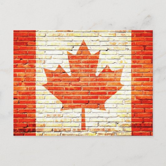 Canadese vlag briefkaart (Voorkant)