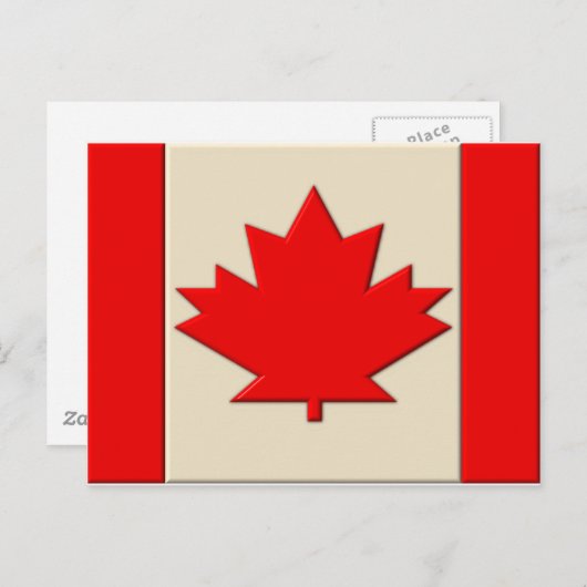 Canadese vlag briefkaart (Voorkant / Achterkant)