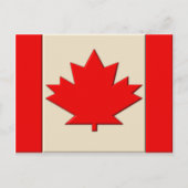 Canadese vlag briefkaart (Voorkant)