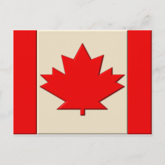 Canadese vlag briefkaart (Voorkant)