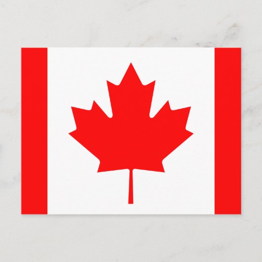 Canadese vlag briefkaart (Voorkant)