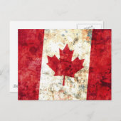 Canadese vlag briefkaart (Voorkant / Achterkant)