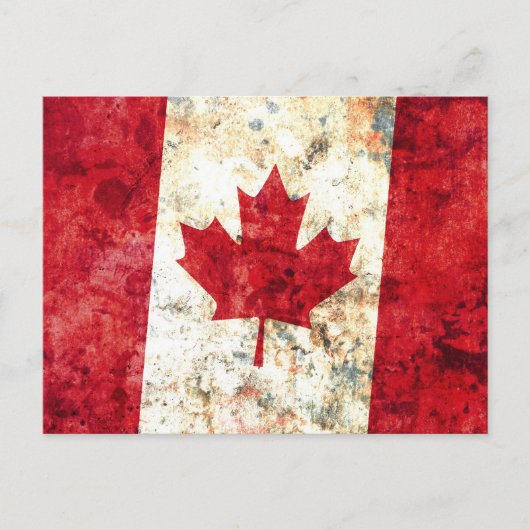 Canadese vlag briefkaart (Voorkant)