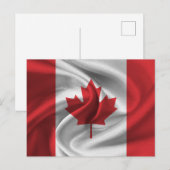 Canadese vlag briefkaart (Voorkant / Achterkant)