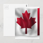 Canadese vlag briefkaart (Voorkant / Achterkant)