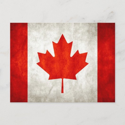 Canadese vlag briefkaart (Voorkant)