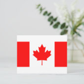 Canadese vlag briefkaart (Staand voorkant)