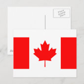 Canadese vlag briefkaart (Voorkant / Achterkant)