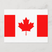 Canadese vlag briefkaart (Voorkant)