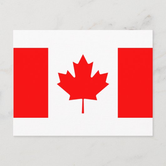 Canadese vlag briefkaart (Voorkant)
