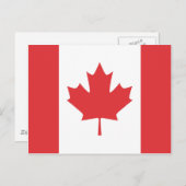 Canadese vlag briefkaart (Voorkant / Achterkant)