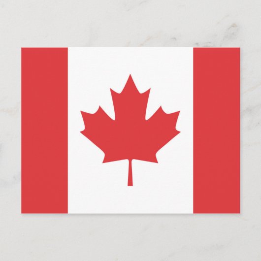 Canadese vlag briefkaart (Voorkant)