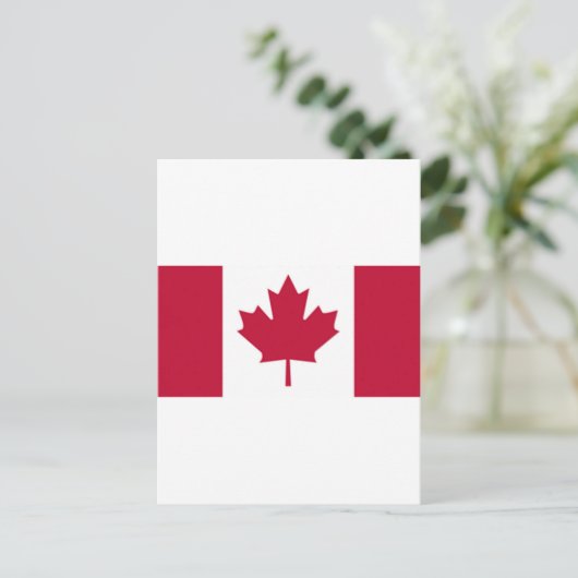 Canadese vlag briefkaart (Staand voorkant)