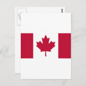Canadese vlag briefkaart (Voorkant / Achterkant)