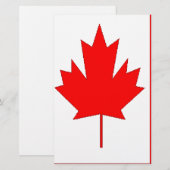 Canadese vlag briefpapier (Voorkant / Achterkant)