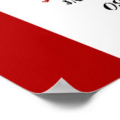 Canadese vlag bruiloft welkom poster (Hoek)