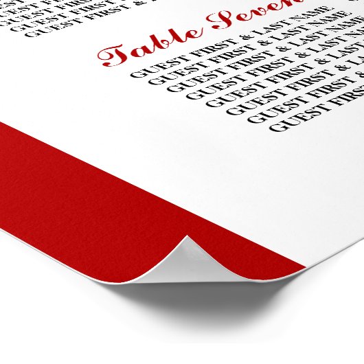 Canadese vlag bruiloft zitgrafiek poster (Hoek)