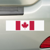 Canadese vlag bumpersticker (Op auto)