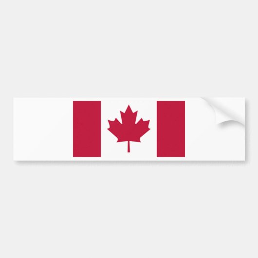Canadese vlag bumpersticker (Voorkant)