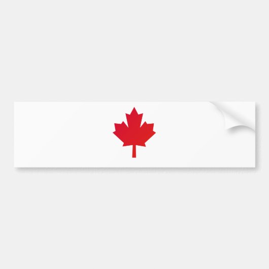 Canadese vlag bumpersticker (Voorkant)