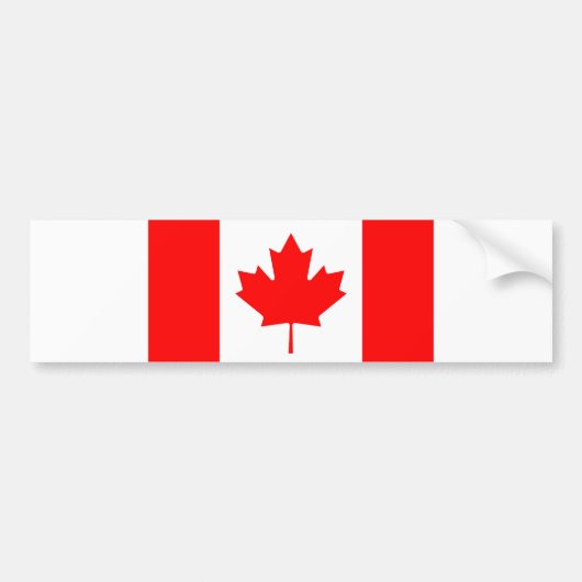 Canadese vlag bumpersticker (Voorkant)