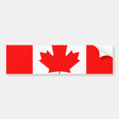 Canadese vlag-Bumpersticker Bumpersticker (Voorkant)