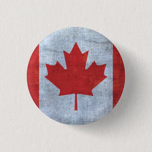 Canadese vlag-Button Ronde Button 3,2 Cm (Voorkant)
